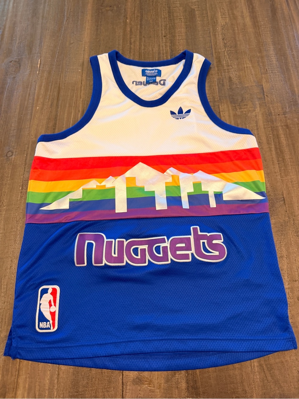 Adidas NBA Denver Nuggets Tank Jersey Top Mens Size Small